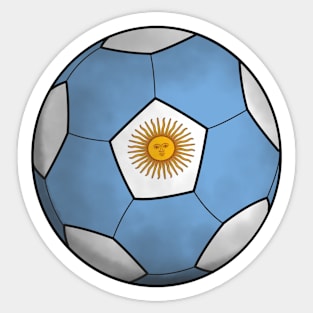 argentine flag football Sticker